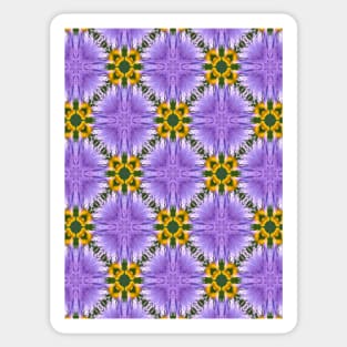 Shining gray flower seeds pattern. Sticker